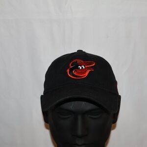 Baltimore Orioles Black Baseball Cap with Orange Logo